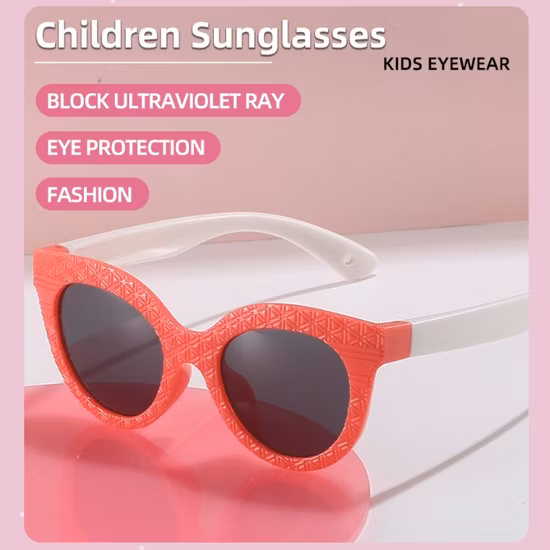 K0883 Wholesale Big Promotion New Fashion Blue Light Blocking Kids Eye Glasses Eyewear Comfortable Cute Children Sunglasses for Boy & Girl