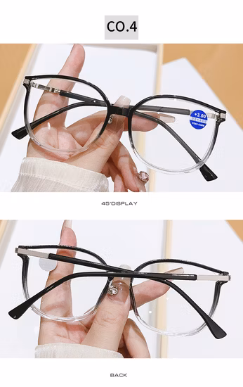 カスタマイズされたプラスチック フレームの安い革新的な黒の卸売老眼鏡
