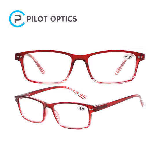 パイロット光学卸売高品質 5 色のカスタムロゴ正方形老眼鏡